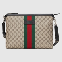 Buy Cheap Gucci GG Supreme canvas shoulder bag 523335 apricot