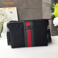 Chic Reproduction Gucci GG Supreme canvas shoulder bag 523335 black