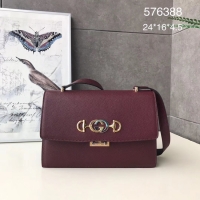 Shop Cheap Gucci GG Leather Shoulder Bag A576388 Purplish