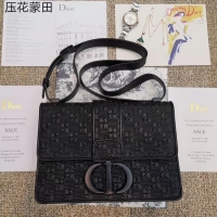 Discount Dior 30 MONTAIGNE CALFSKIN BAG M92031 black