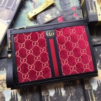 Pretty Style Gucci GG velvet Clutch bag 575371 Red