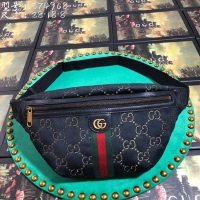 Free Shipping Discount Cheapest Gucci GG Velvet Waistpack 574968 Black