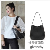 Good Looking Givenchy Saddle Bag Calfskin Leather G06634 Black