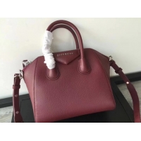 New Design Givenchy Antigona Bag Calfskin Leather G9982 wine