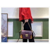 Stylish GIVENCHY GV3 leather and suede shoulder bag 9989 Burgundy