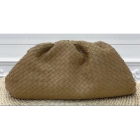 Classic Specials Bottega Veneta Oversize Frame Pouch Clutch Bag In Intrecciato Woven Leather Camel 191113