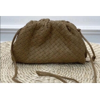 Top Quality Bottega Veneta Frame Pouch Clutch Small Bag with Strap In Intrecciato Woven Leather Camel 191113