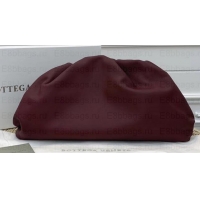 Luxury Bottega Veneta Oversize Frame Pouch Clutch Bag In Butter Calf Burgundy 191113