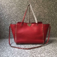 Most Popular VALENTINO Rockstud large tote 0973 red