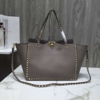 Good Quality VALENTINO Rockstud large tote 0973 grey