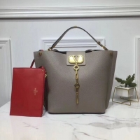 Best Quality VALENTINO Origianl Leather Bag V0008 Grey