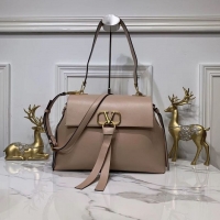 New Style VALENTINO Origianl Leather Bag V0012 Nude