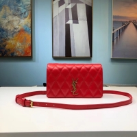 New Fashion SAINT LAURENT Angie quilted leather shoulder bag 568906 red