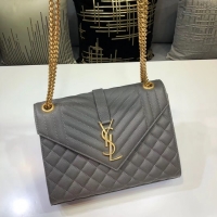 Discount SAINT LAURENT Medium satchel 487206 grey