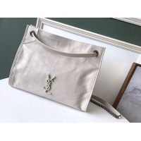 New Product SAINT LAURENT Niki Medium leather shoulder bag 5814 white