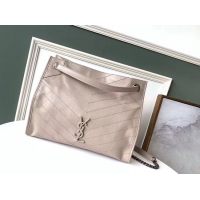 New Stylish SAINT LAURENT Niki Medium leather shoulder bag 5814 beige