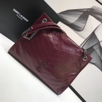 Classic Specials SAINT LAURENT Niki Medium leather shoulder bag 5814 Burgundy