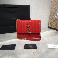 Good Product Yves Saint Laurent Patent Original Leather Shoulder Bag Y554125 Red