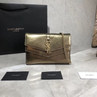 Super Yves Saint Laurent Original Leather Shoulder Bag Y554763 Bronze Gold