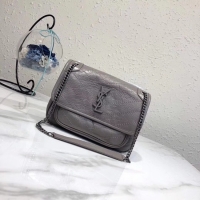 Perfect Yves Saint Laurent MINI Niki Chain Bag 498893 grey