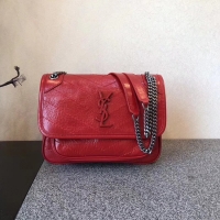 Sophisticated Yves Saint Laurent MINI Niki Chain Bag 498893 red