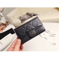 Classic Chanel classic card holder AP0374 black