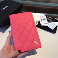 Discount Chanel Calfskin Leather & Gold-Tone Metal Wallet A80385 Rose