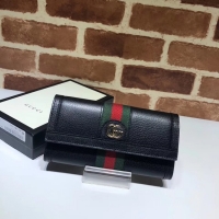 Discount Gucci Ophidia leather wallet 523153 black