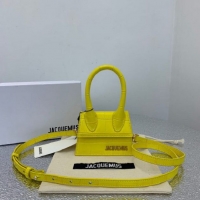 Well Crafted Jacquemus Leather Le Chiquito Micro Bag Croco Pattern J99314 Yellow