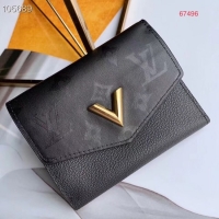 Fashion Louis Vuitton VERY COMPACT WALLET M67496 BLACK