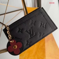 Grade Quality Louis Vuitton ZIPPED CARD HOLDER M68338 black