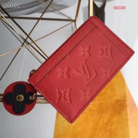 Best Grade Louis Vuitton ZIPPED CARD HOLDER M68338 red