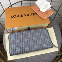 New Style Louis Vuitton M68621 Zippy Wallet Monogram Pop Blue