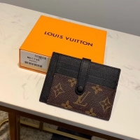 Best Product Louis Vuitton Monogram Canvas Card Holder M61730 Black