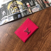 Well Crafted Louis vuitton original LOCKME CARD HOLDER M68555 Hot Pink