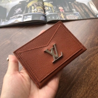 Good Quality Louis vuitton original LOCKME CARD HOLDER M68555 brown