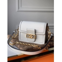 Luxury Louis Vuitton MINI DAUPHINE M55836 White