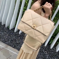 Good Looking Chanel 19 flap bag AS1161 Cream