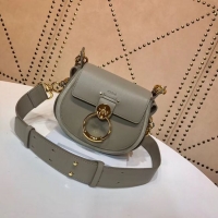 Good Looking CHLOE Tess Small leather shoulder bag 3E153 grey