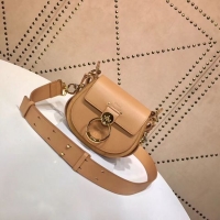 Classic CHLOE Tess Small leather shoulder bag 3E153 apricot