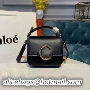 Discounts Chloe Original Calfskin Leather Top Handle Small Bag 3S030 Black