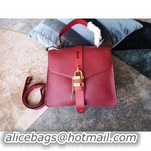 Pretty Style Chloe Original Buckskin Leather Lock Bag 3S088 Red