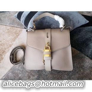 Best Product Chloe Original Buckskin Leather Lock Bag 3S088 Gray