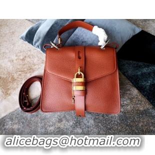 Best Price Chloe Original Buckskin Leather Lock Bag 3S088 Brown