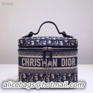 Classic Hot Dior SADDLE DENIM CANVAS Cosmetic Bag 5698