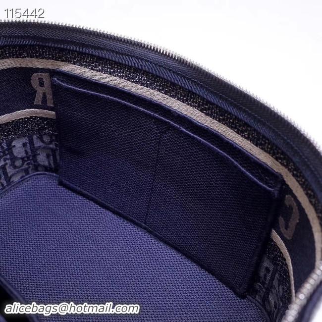 Classic Hot Dior SADDLE DENIM CANVAS Cosmetic Bag 5698