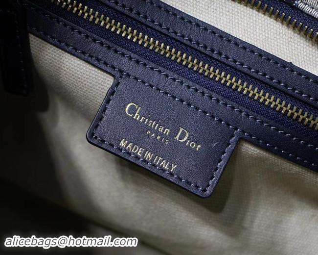 Shop Duplicate Dior SADDLE DENIM CANVAS TOTE BAG 5699