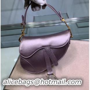 Good Product Dior SADDLE SATIN MINI BAG M447S Lilac