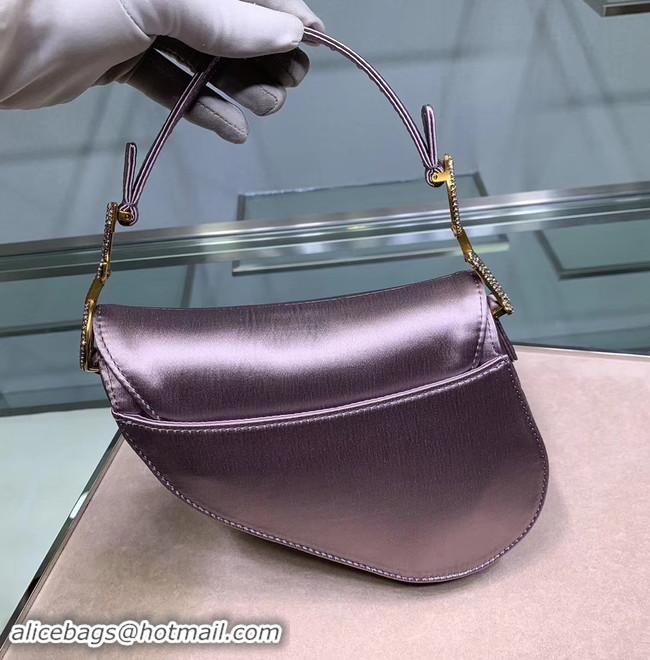 Good Product Dior SADDLE SATIN MINI BAG M447S Lilac