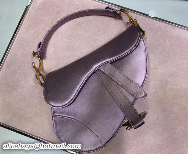 Good Product Dior SADDLE SATIN MINI BAG M447S Lilac